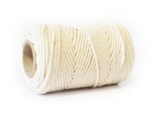 Sznurek bawełniany ozdobny BIAŁY 100g  
