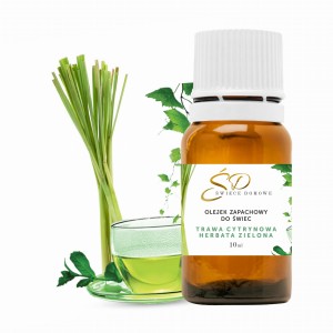 Zapach do świec 10ML Trawa cytrynowa i zielona herbata