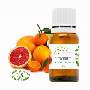 Zapach do świec 10ML Cytrusy i bazylia